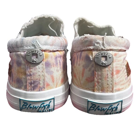Blowfish Malibu Women's Slip On Sneakers Abstract Patchwork Canvas Size 9 EUC - Picture 6 of 10